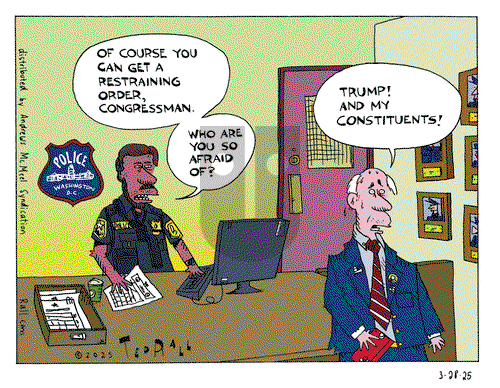 Ted Rall on Friday March 28, 2025 Comic Strip