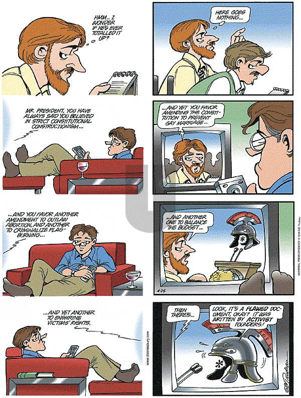 Doonesbury - Sunday April 25, 2004 Comic Strip