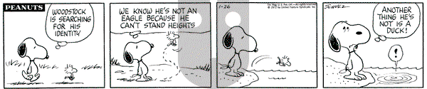 Peanuts on Wednesday January 26, 1972 Comic Strip