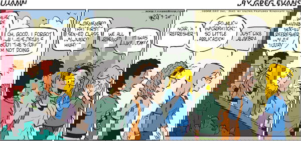 Luann on Sunday September 28, 2008 Comic Strip