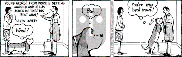 Fred Basset on Saturday June 23, 2007 Comic Strip