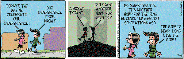 Grand Avenue on Friday July 4, 2014 Comic Strip