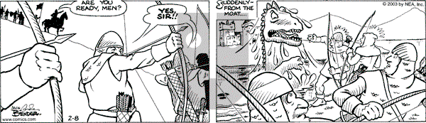 Alley Oop on Saturday February 8, 2003 Comic Strip