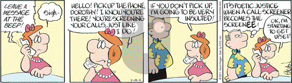 Drabble on Saturday March 19, 2011 Comic Strip