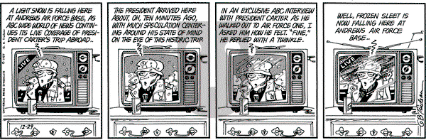 Doonesbury on Thursday December 29, 1977 Comic Strip