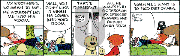 Red and Rover on Friday June 4, 2021 Comic Strip