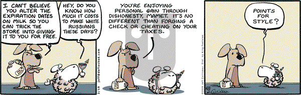 DeFlocked on Thursday February 19, 2009 Comic Strip