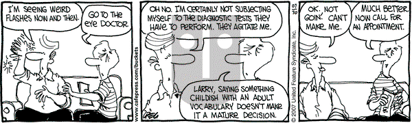 The Buckets on Monday July 30, 2007 Comic Strip