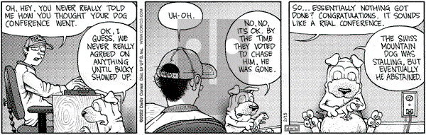 Get Fuzzy on Friday February 15, 2002 Comic Strip