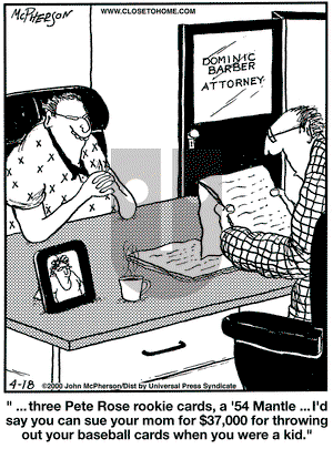 Close to Home on Tuesday April 18, 2000 Comic Strip