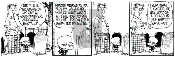 Monty - Wednesday August 4, 2004 Comic Strip