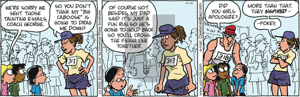 Cleats on Saturday April 16, 2005 Comic Strip