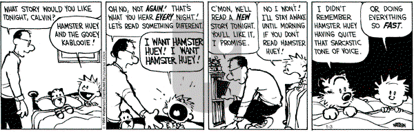 Calvin and Hobbes on Saturday January 3, 2015 Comic Strip