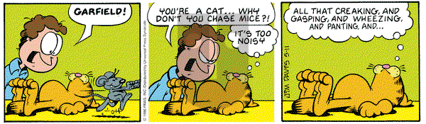 Garfield on Saturday May 11, 1996 Comic Strip