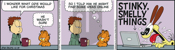 Garfield on Tuesday December 19, 2017 Comic Strip