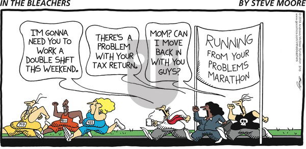 In the Bleachers on Sunday March 10, 2019 Comic Strip