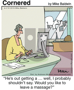 Cornered on Tuesday September 17, 2019 Comic Strip