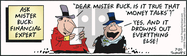 Frank and Ernest on Wednesday July 20, 2016 Comic Strip