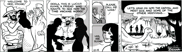 Alley Oop on Monday October 15, 2001 Comic Strip