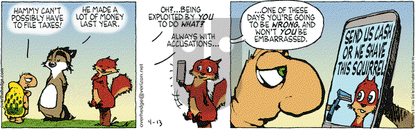 Over the Hedge on Tuesday April 13, 2010 Comic Strip