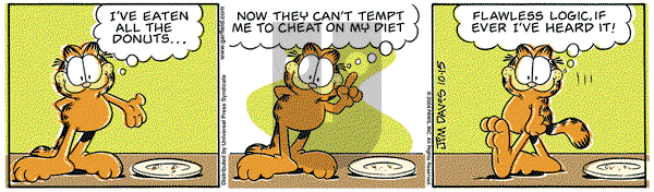 Garfield on Friday October 15, 2004 Comic Strip