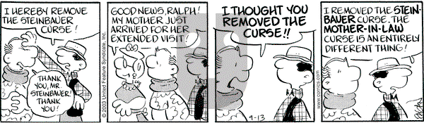 Drabble on Saturday September 13, 2003 Comic Strip
