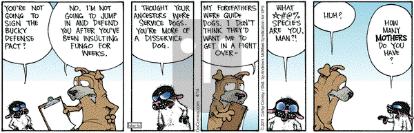 Get Fuzzy on Monday April 14, 2025 Comic Strip
