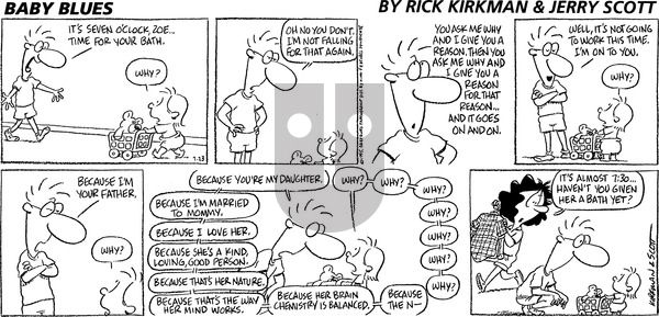 Baby Blues on Sunday July 23, 1995 Comic Strip