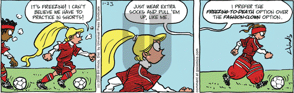 Cleats on Friday January 23, 2009 Comic Strip