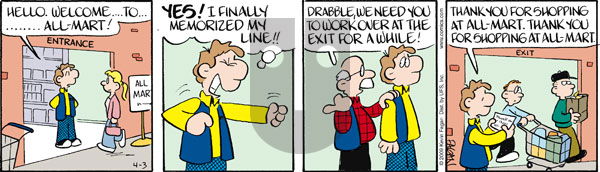 Drabble on Friday April 3, 2009 Comic Strip