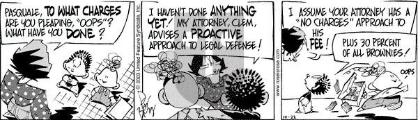Rose is Rose on Wednesday October 22, 2003 Comic Strip