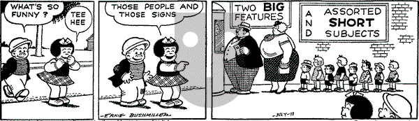 Nancy Classics on Monday July 11, 2016 Comic Strip