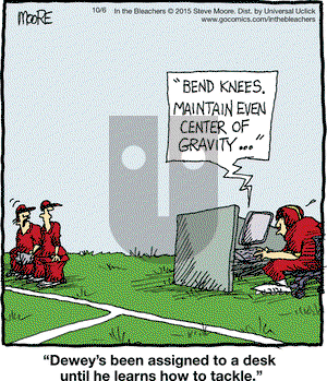 In the Bleachers on Tuesday October 6, 2015 Comic Strip