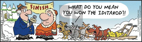 Frank and Ernest on Monday March 14, 2016 Comic Strip