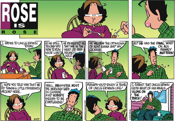 Rose is Rose on Sunday March 27, 2016 Comic Strip
