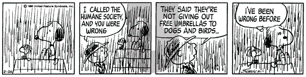 Peanuts on Tuesday February 26, 1980 Comic Strip