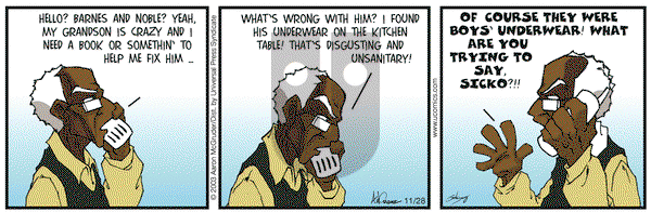 The Boondocks on Friday November 28, 2003 Comic Strip