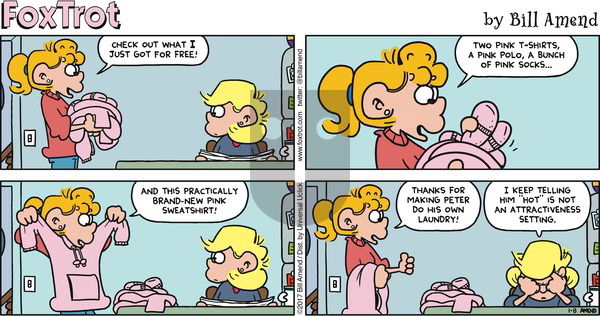 FoxTrot on Sunday January 8, 2017 Comic Strip