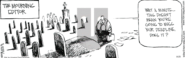 Non Sequitur on Wednesday August 23, 2000 Comic Strip