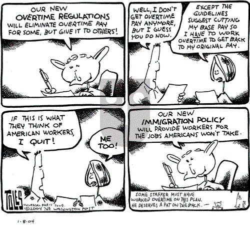 Tom Toles on Thursday January 8, 2004 Comic Strip