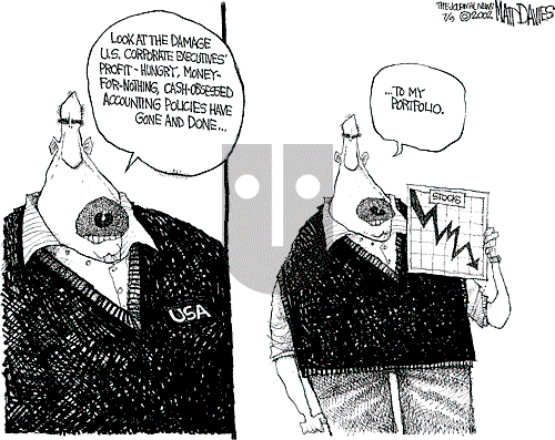 Matt Davies on Monday July 8, 2002 Comic Strip