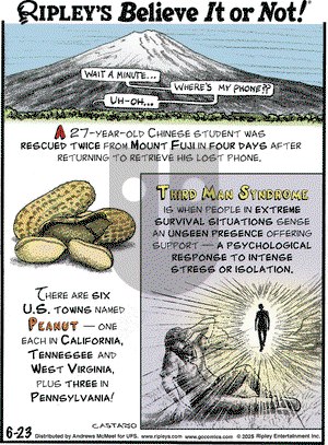 Ripley's Believe It or Not on 2025-06-23 Comic Strip