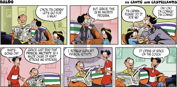 Baldo on Sunday April 20, 2008 Comic Strip