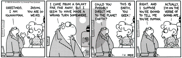 FoxTrot - Tuesday January 6, 1998 Comic Strip