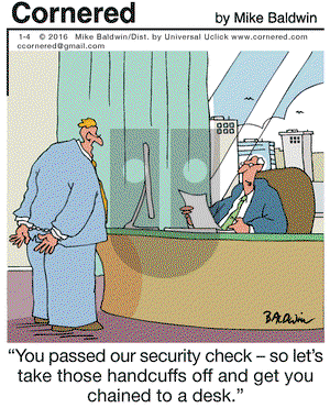 Cornered on Monday January 4, 2016 Comic Strip