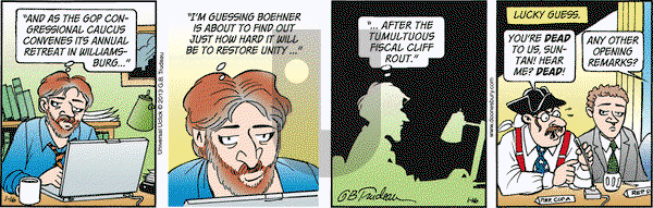 Doonesbury on Wednesday January 16, 2013 Comic Strip