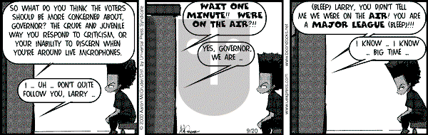 The Boondocks on Wednesday April 23, 2008 Comic Strip