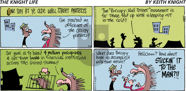 The Knight Life on Sunday December 18, 2011 Comic Strip