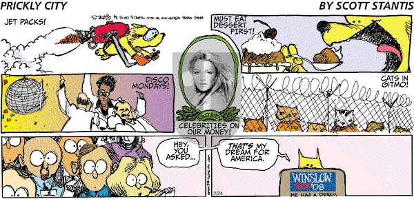 Prickly City on Sunday February 24, 2008 Comic Strip
