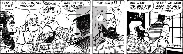 Alley Oop on Friday November 7, 1975 Comic Strip